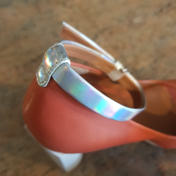 Marc by marc jacobs orange/silver pumps - Picture 2 of 6